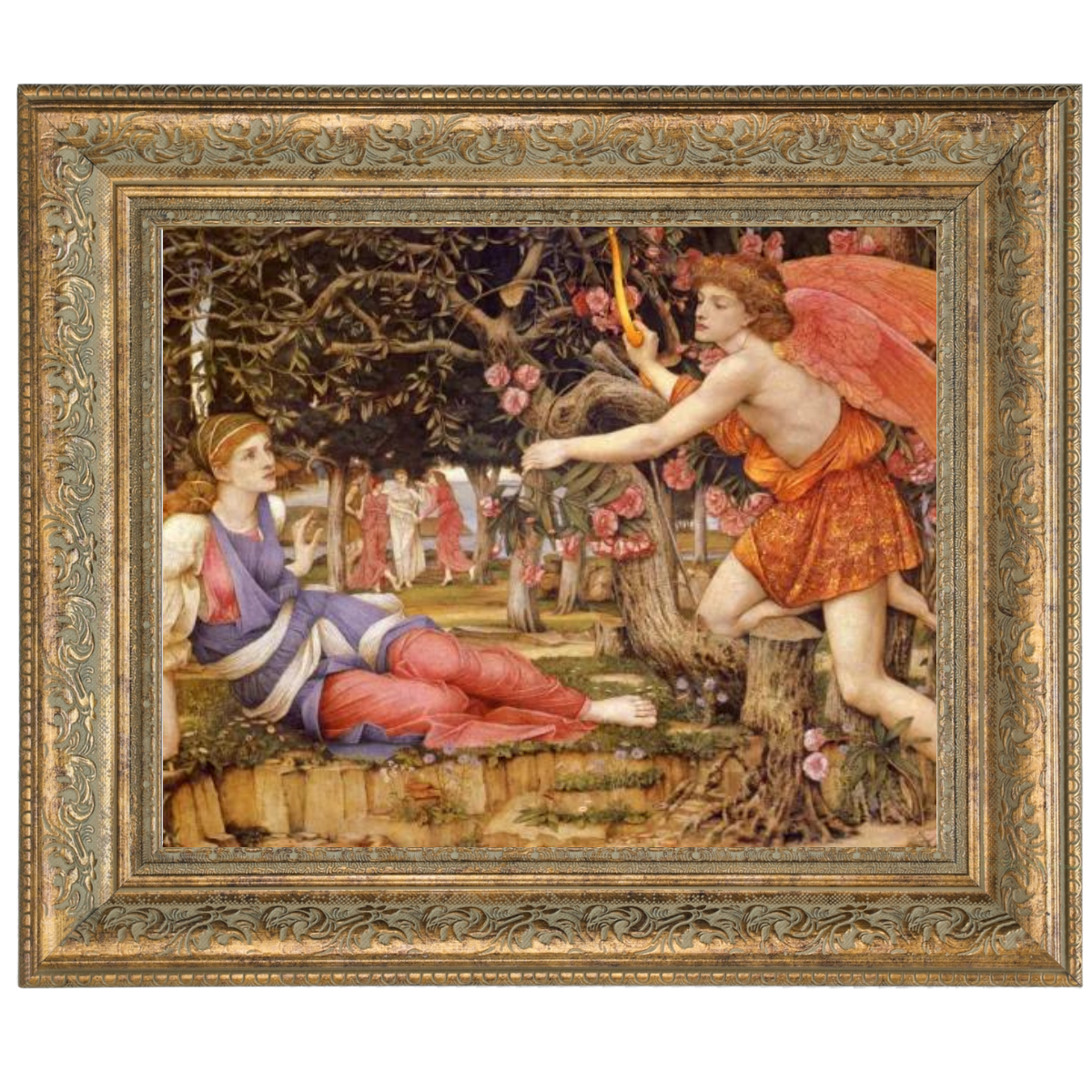 Love And The Maiden - Vintage Wall Art Prints Decor For Living Room