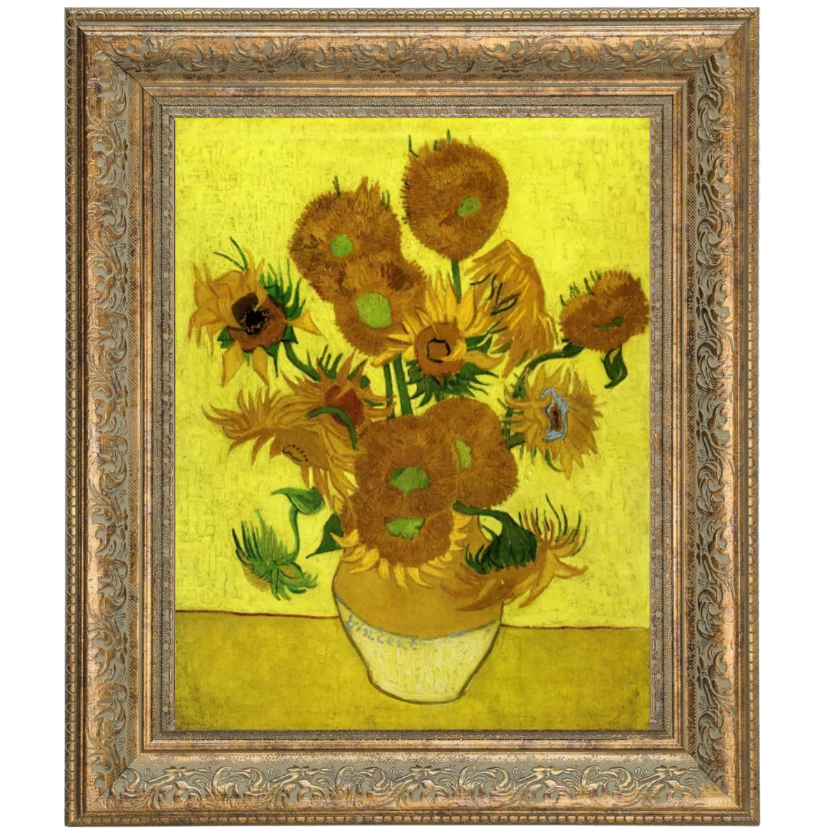 Still Life with Sun Flowers- Metal Art Wall Prints Decor For Living Room