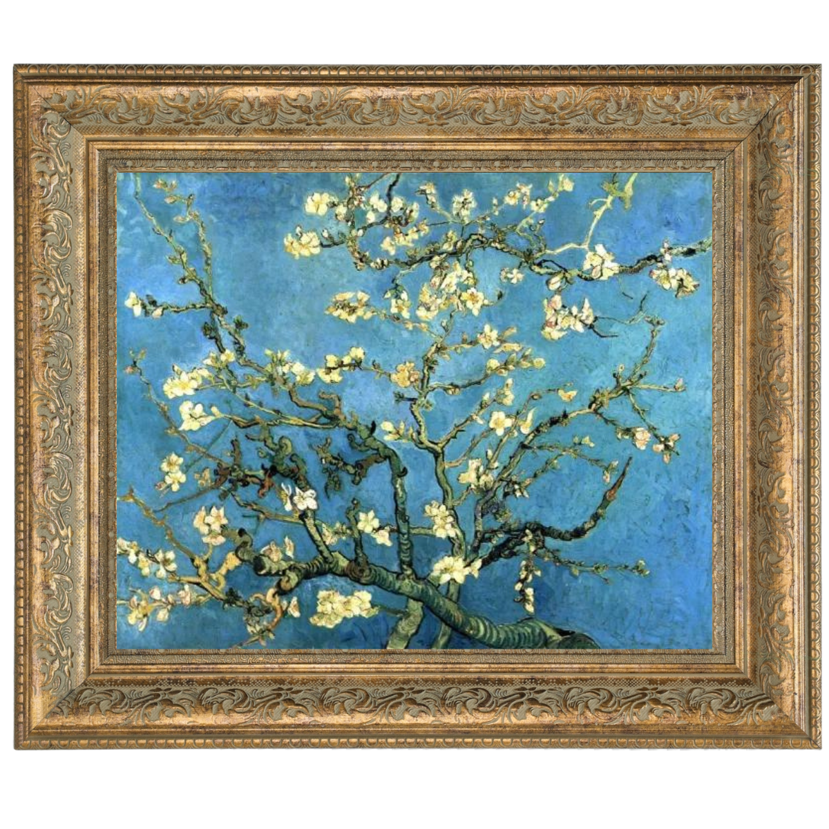 Branches with Almond Blossom - Vintage Wall Art Prints Decor For Living Room