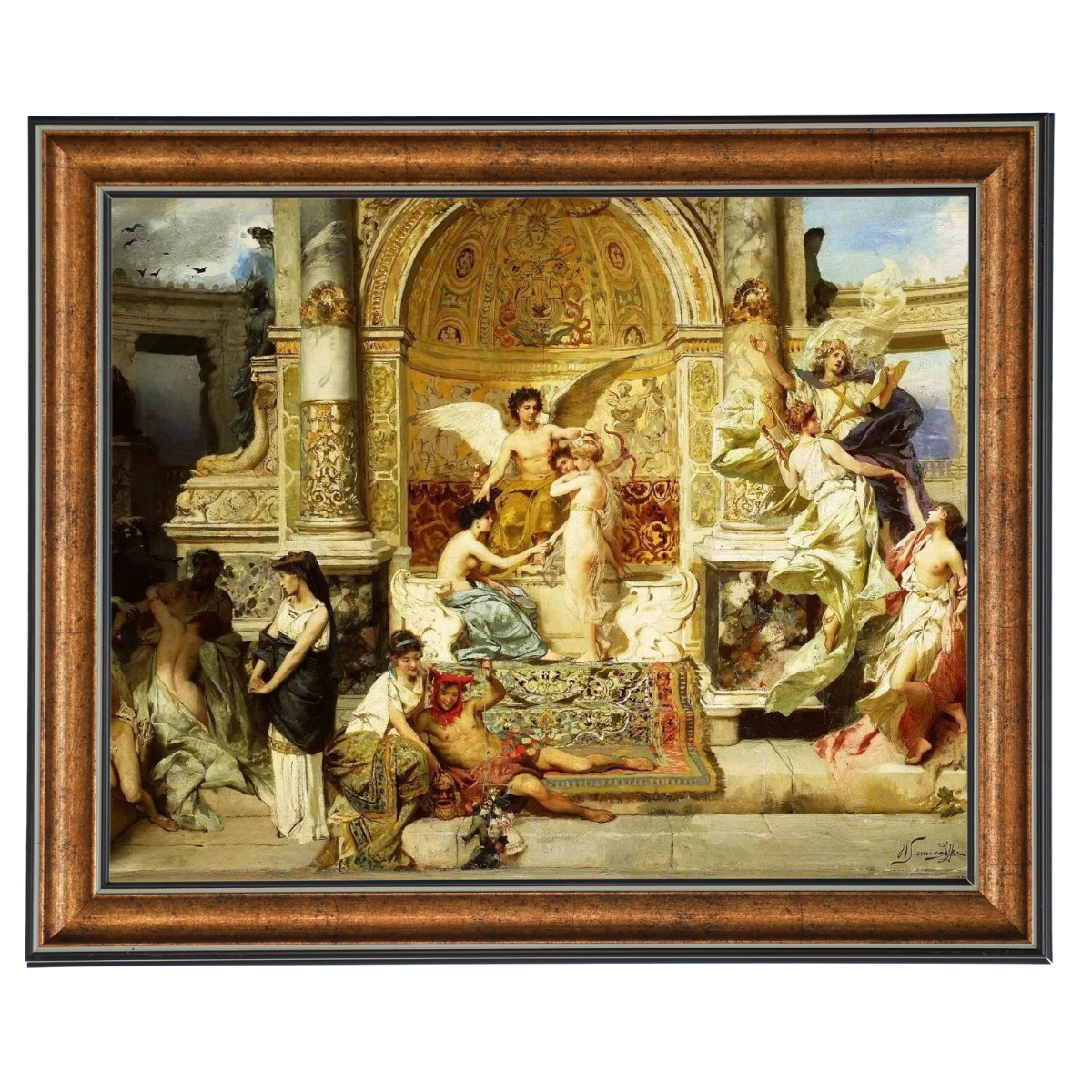 Kurtyna - Vintage Wall Art Prints Decor For Bedroom