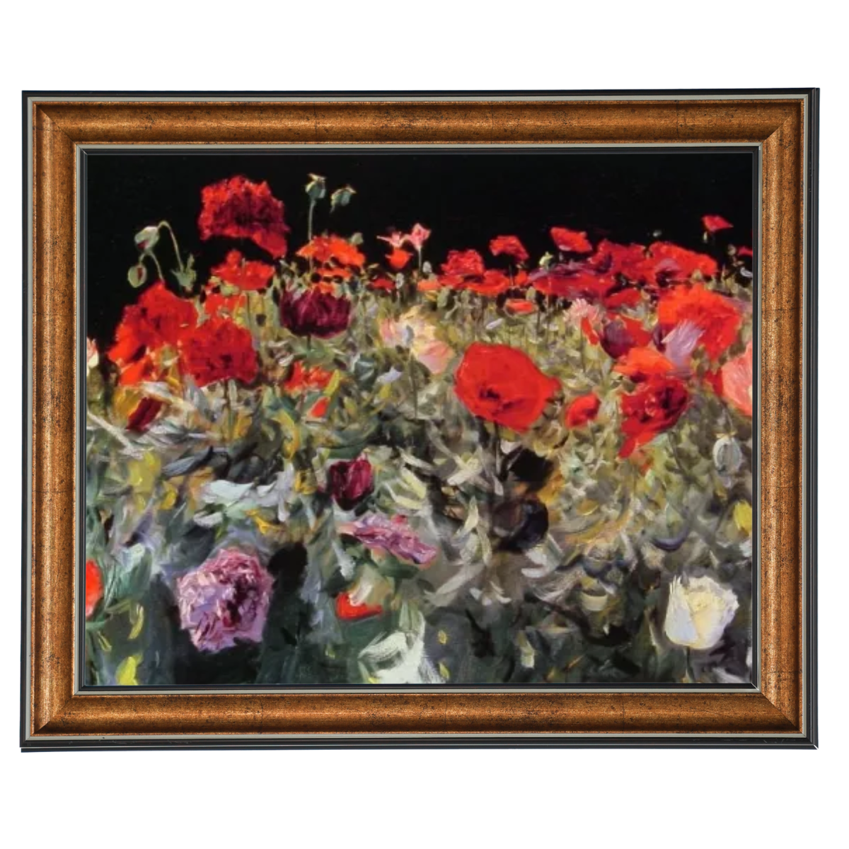 Poppies- Metal Flower Wall Art For Living Room