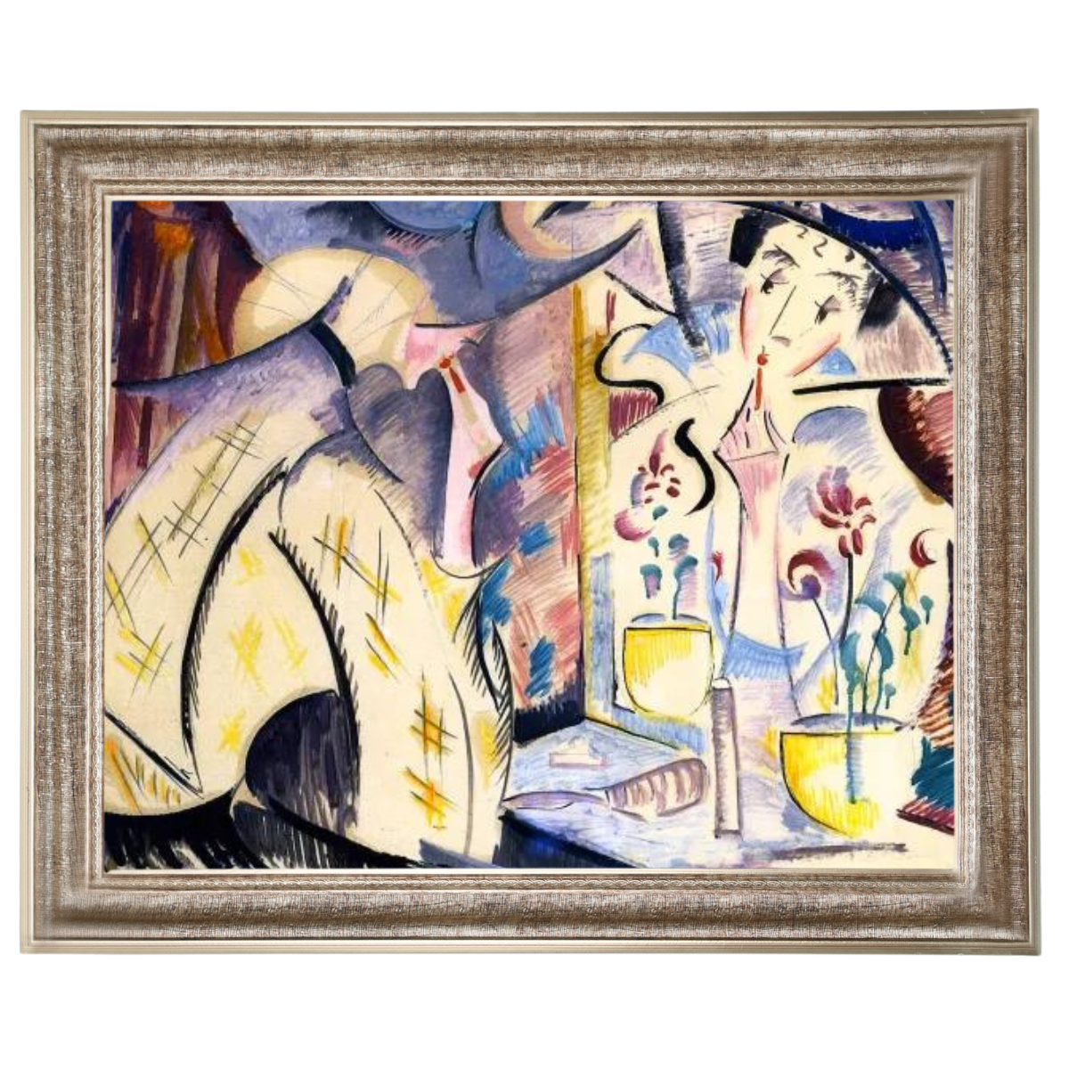 Woman at Her Dressing Table- Vintage Wall Art Prints Decor For Living Room