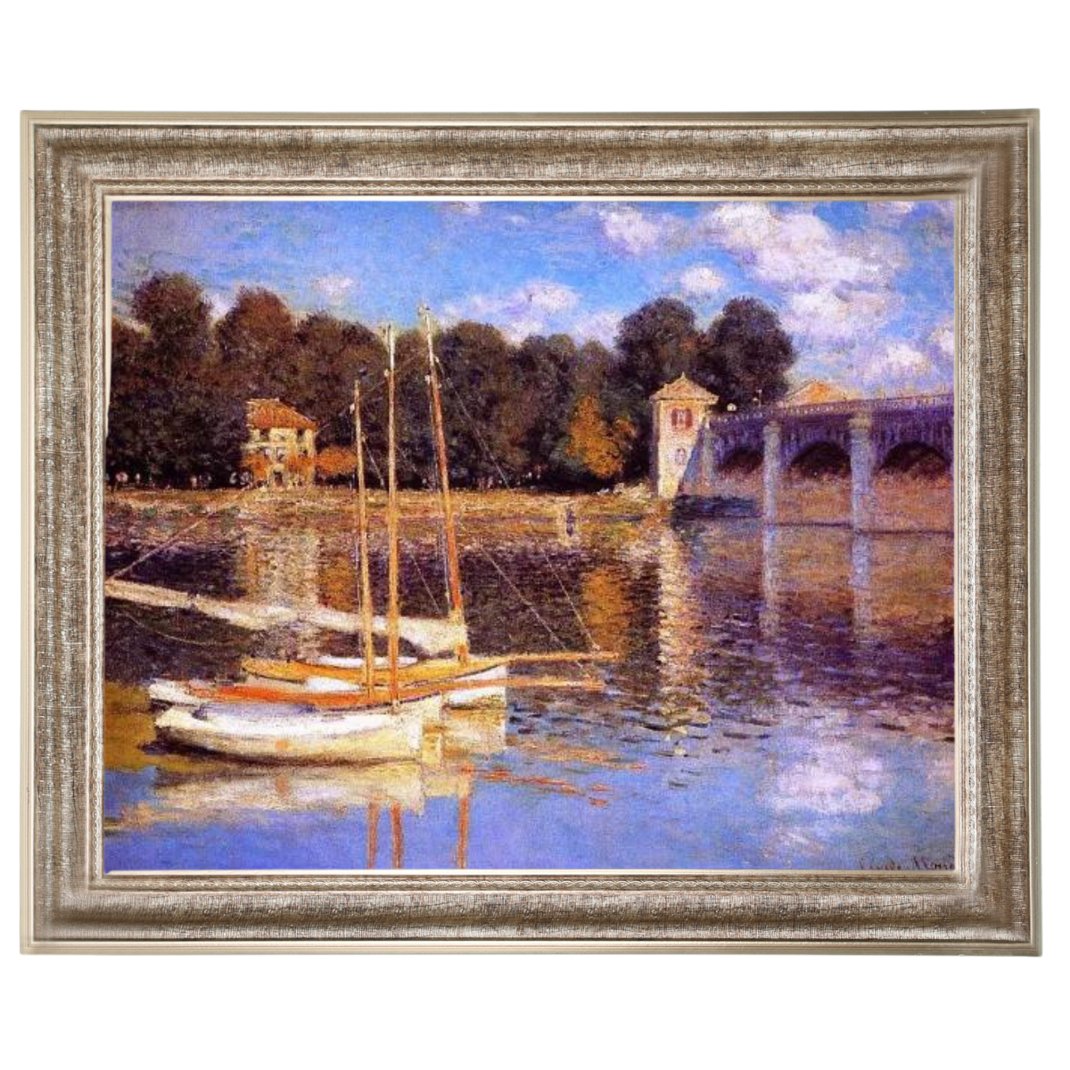 The Bridge at Argenteuil - Vintage Wall Art Prints Decor For Living Room