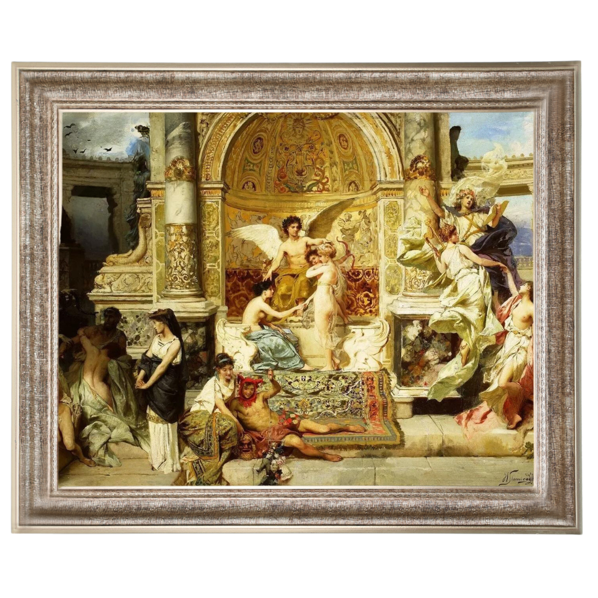 Kurtyna - Vintage Wall Art Prints Decor For Bedroom