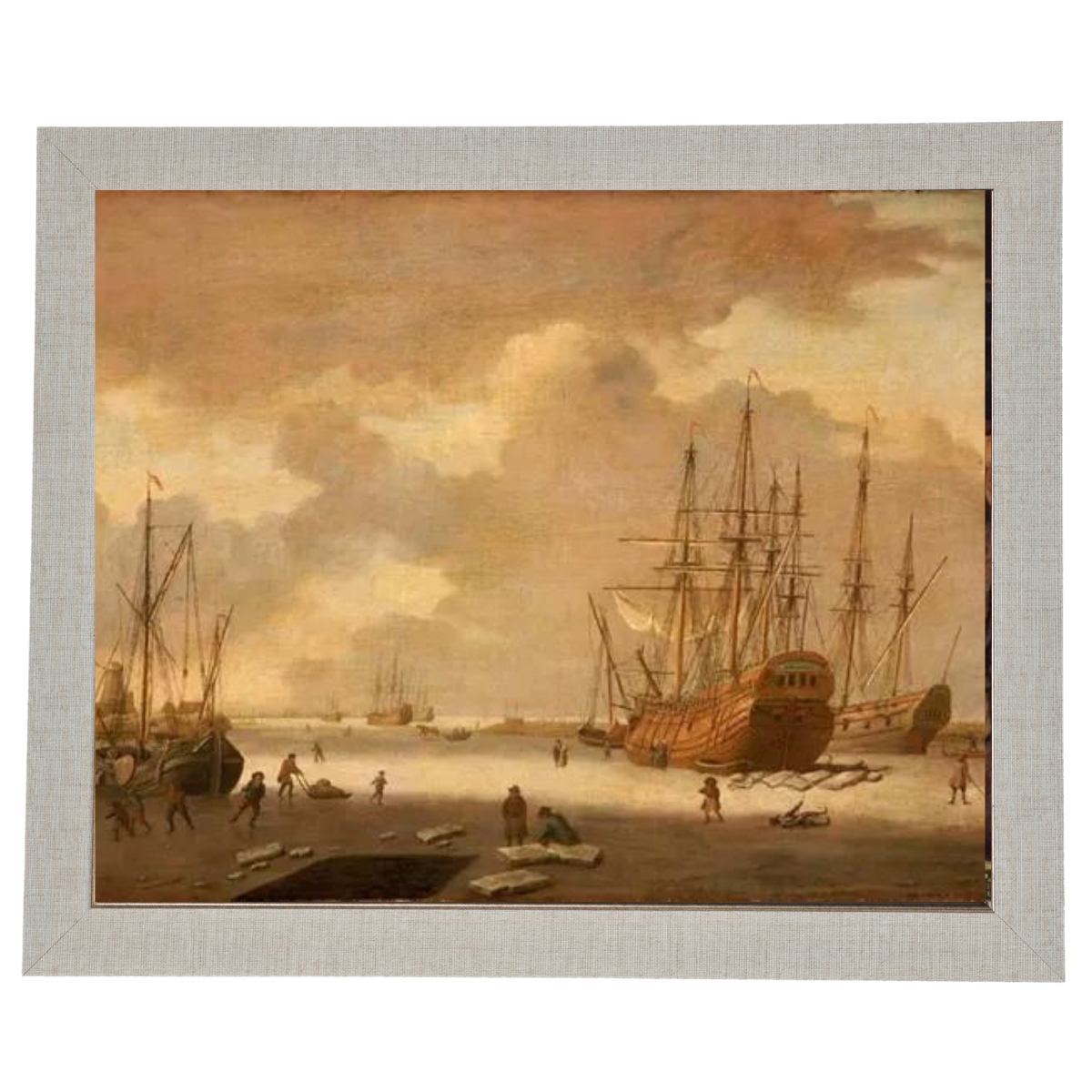 A Dutch Whaler and Other Vessels in the Ice