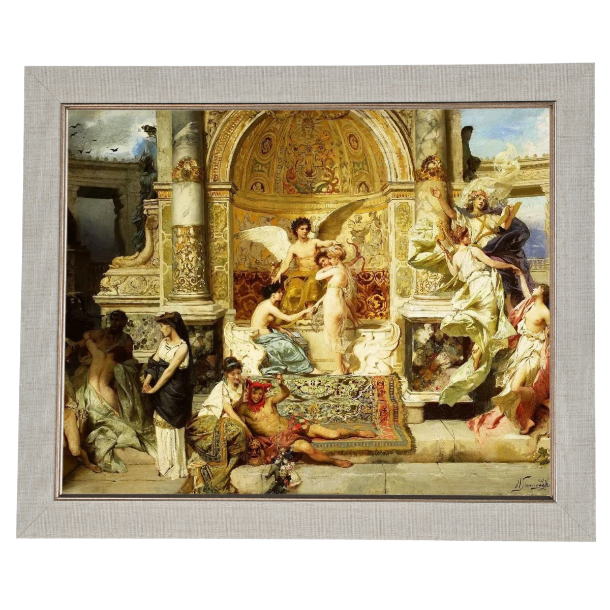 Kurtyna - Vintage Wall Art Prints Decor For Bedroom