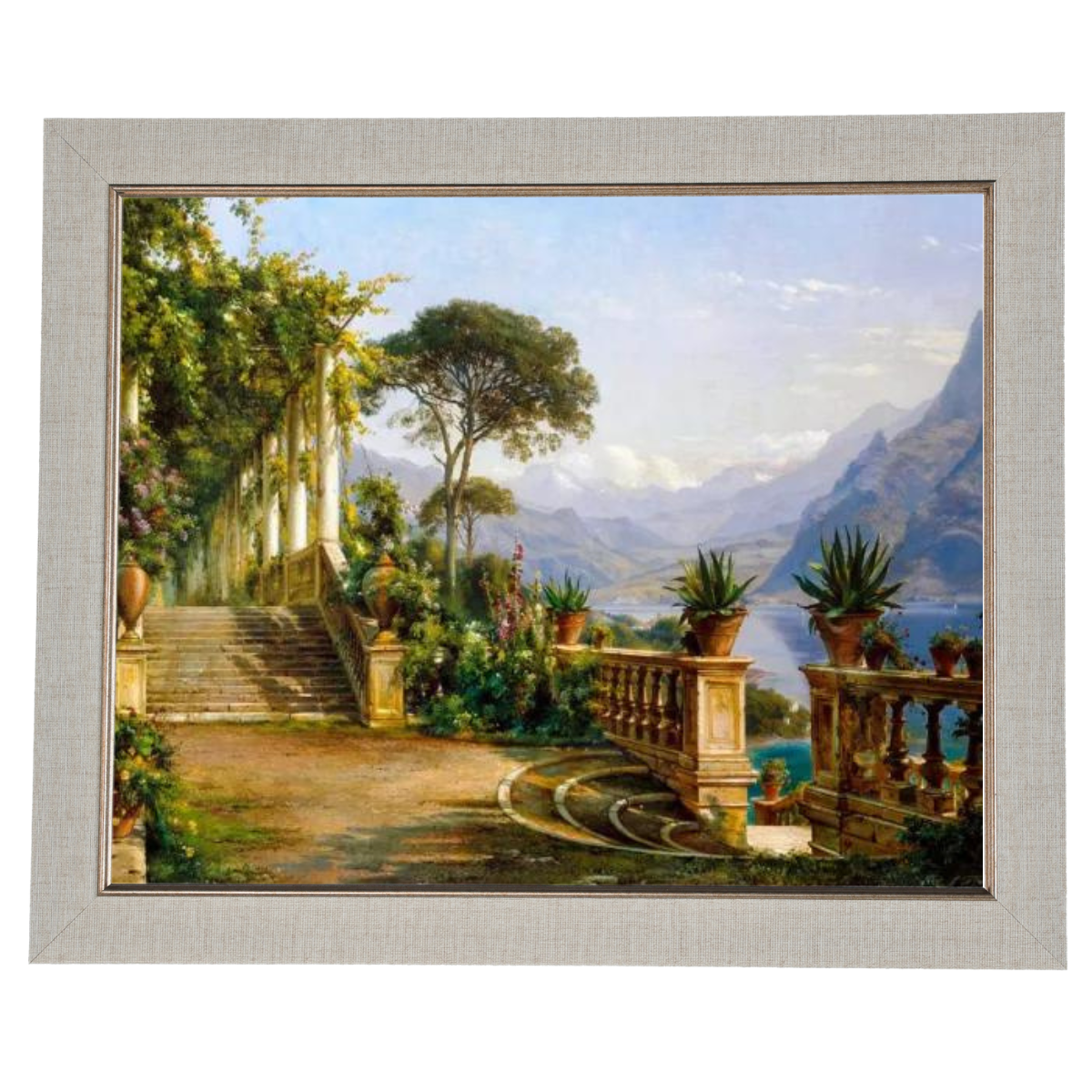 Lodge On Lake Como - Vintage Wall Art Prints Decor For Living Room