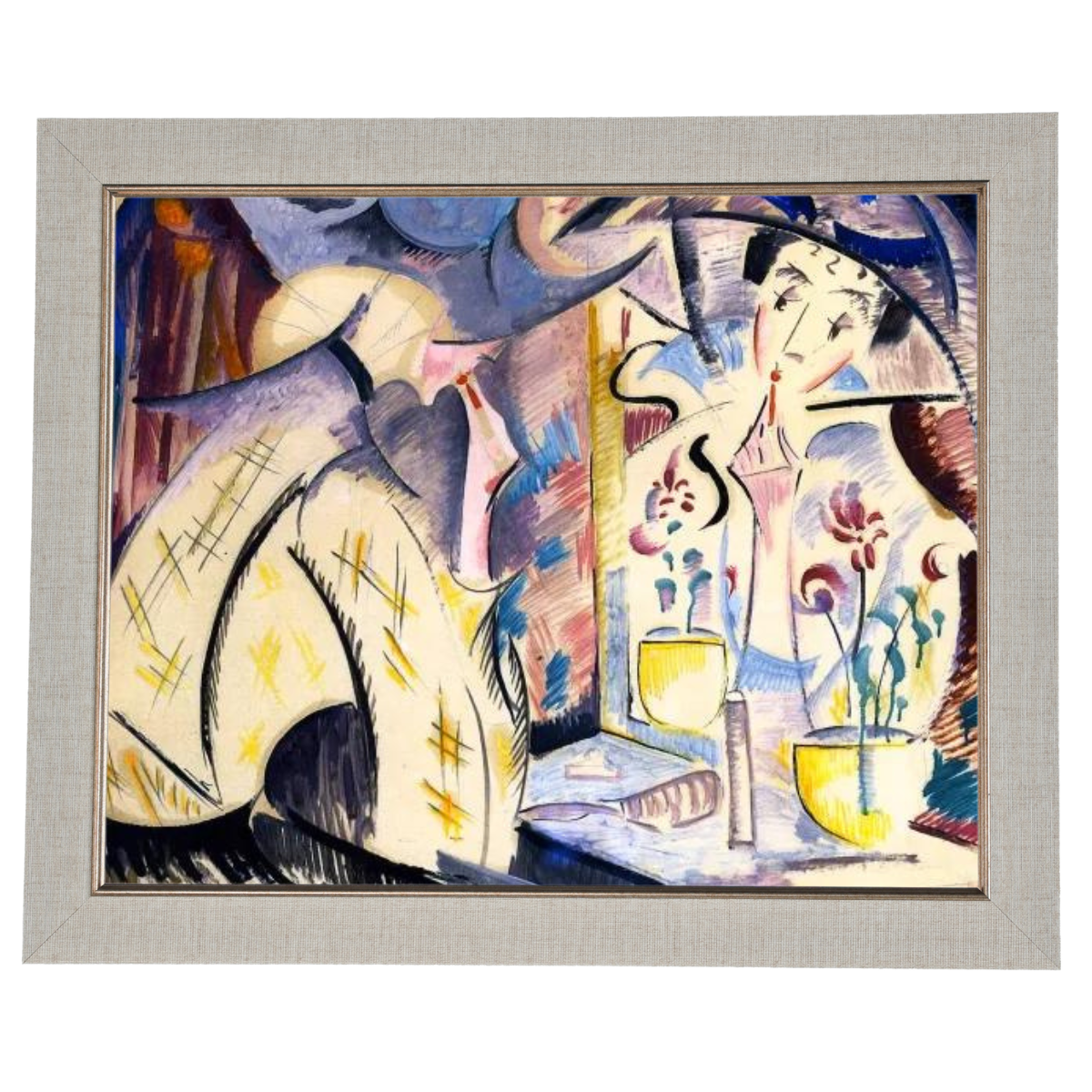 Woman at Her Dressing Table- Vintage Wall Art Prints Decor For Living Room