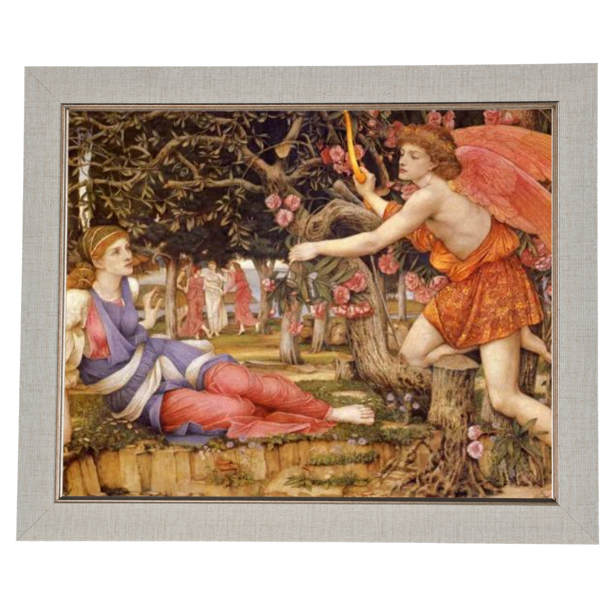 Love And The Maiden - Vintage Wall Art Prints Decor For Living Room