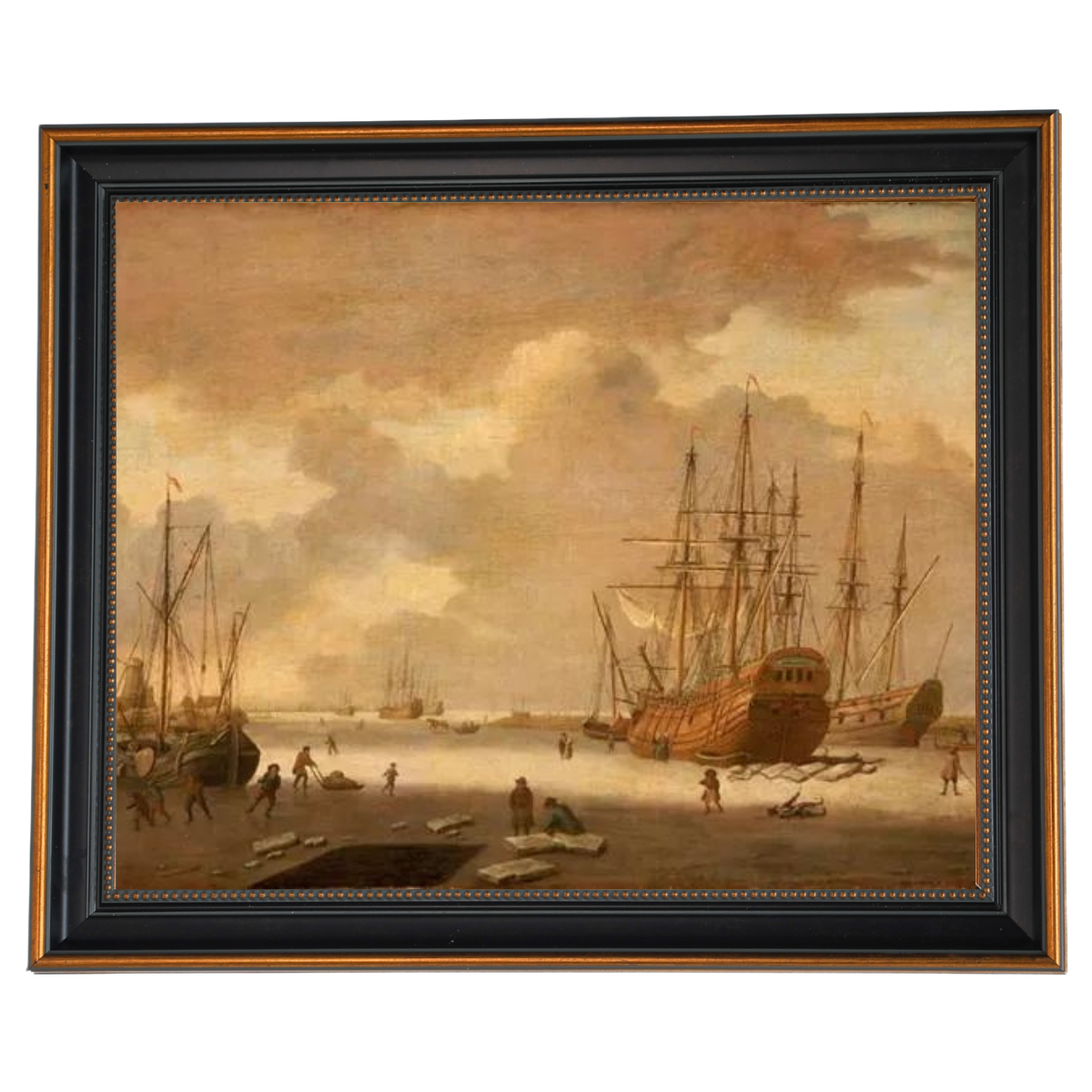 A Dutch Whaler and Other Vessels in the Ice