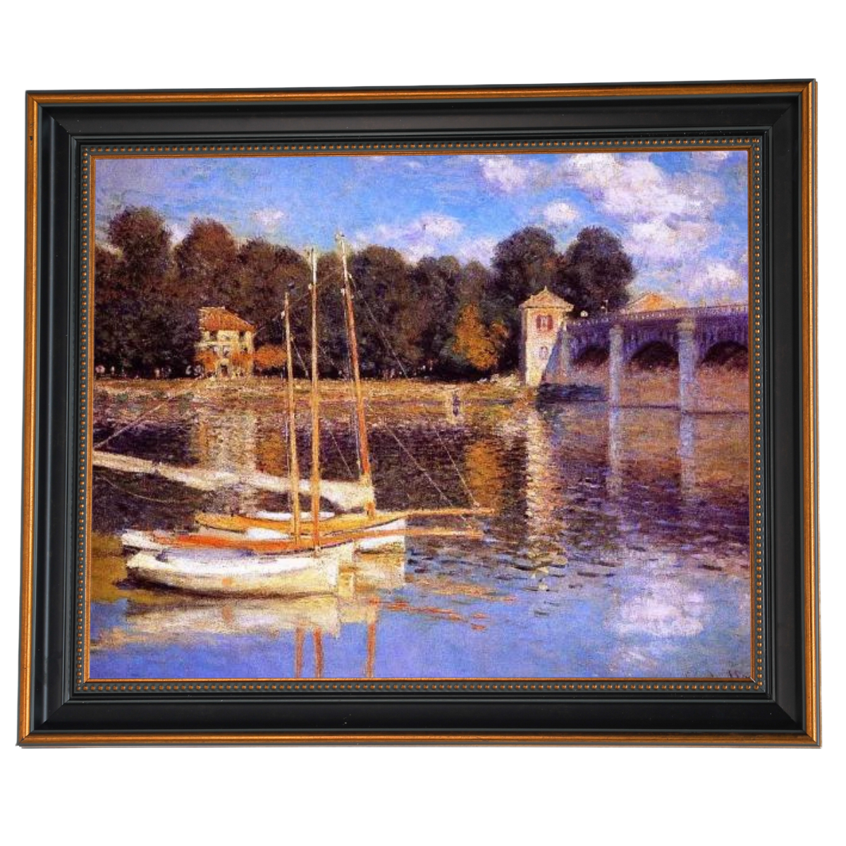 The Bridge at Argenteuil - Vintage Wall Art Prints Decor For Living Room