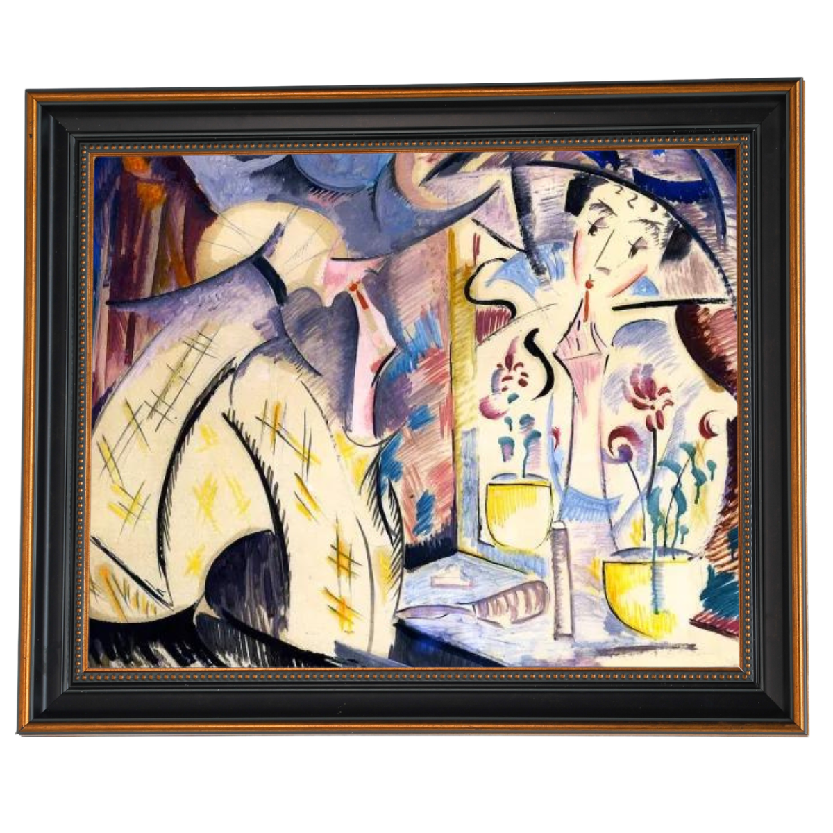 Woman at Her Dressing Table- Vintage Wall Art Prints Decor For Living Room