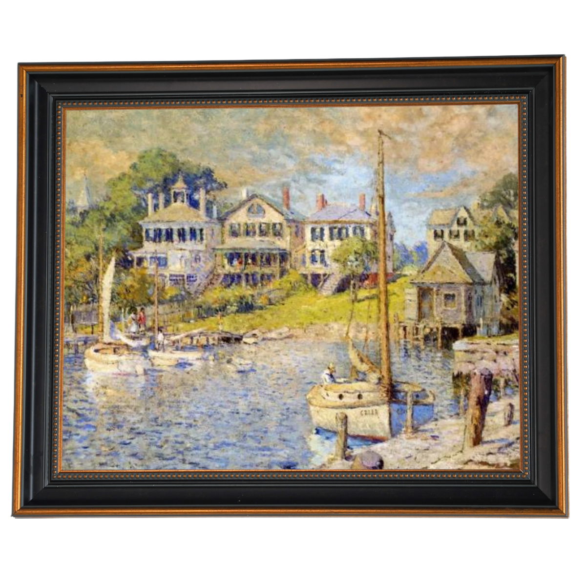 At Edgartown, Martha's Vinyard - Vintage Wall Art Prints Decor For Living Room