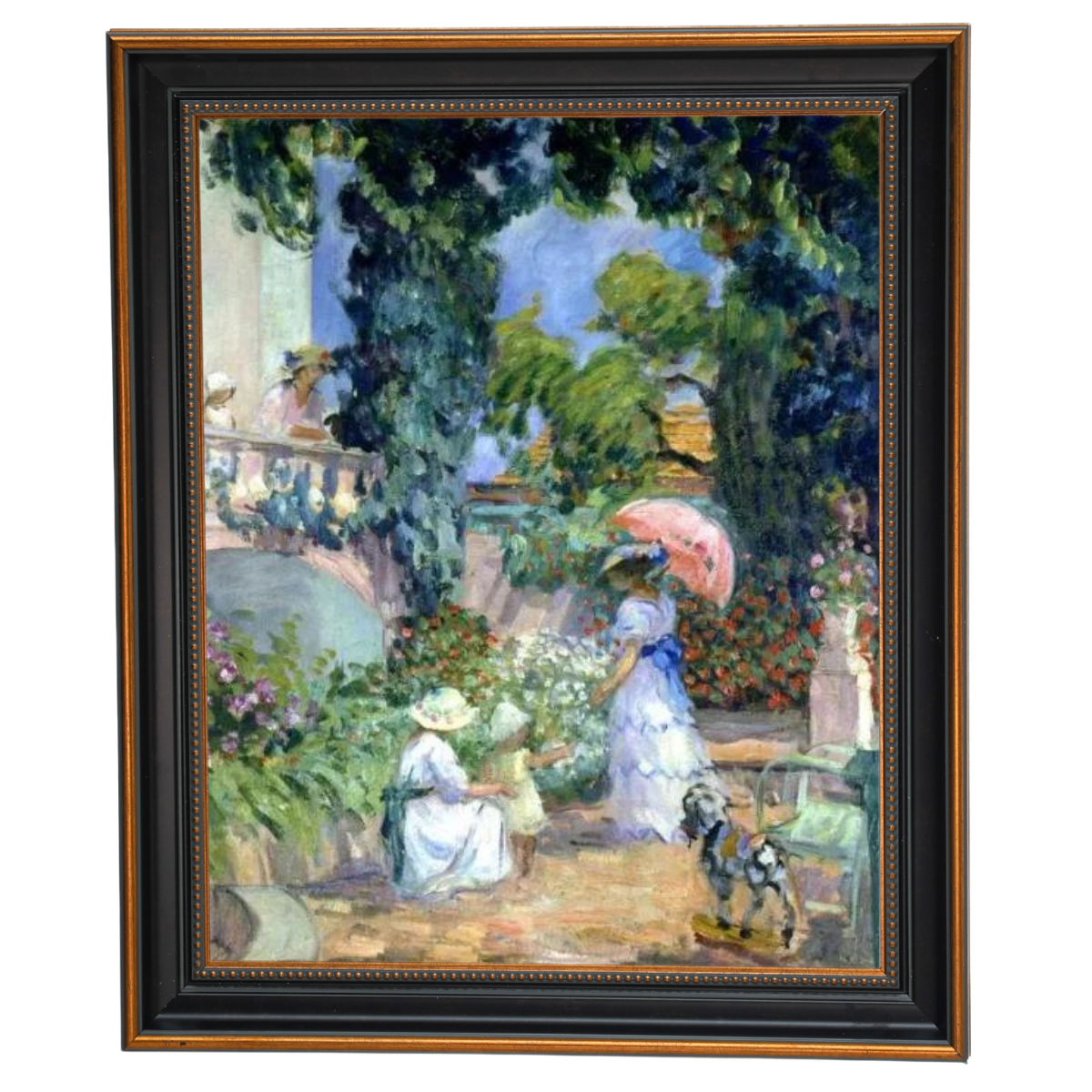 Terrace in the Garden- Unique Wall Art Prints Decor For Living Room