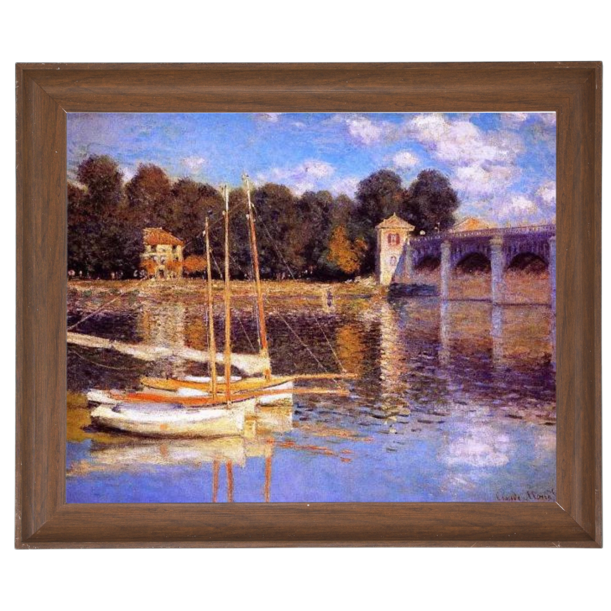 The Bridge at Argenteuil - Vintage Wall Art Prints Decor For Living Room