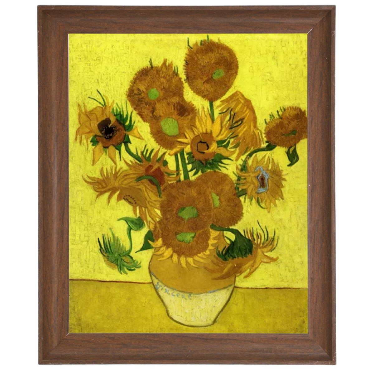 Still Life with Sun Flowers- Metal Art Wall Prints Decor For Living Room