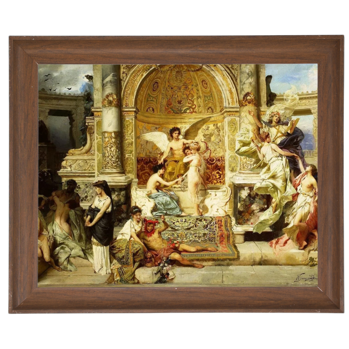 Kurtyna - Vintage Wall Art Prints Decor For Bedroom