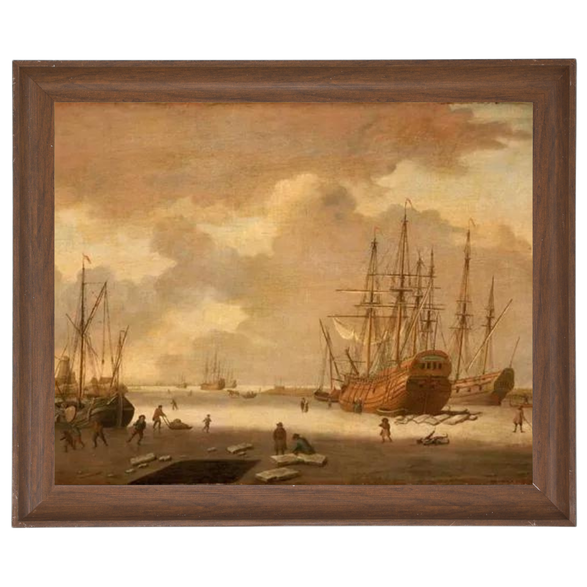 A Dutch Whaler and Other Vessels in the Ice