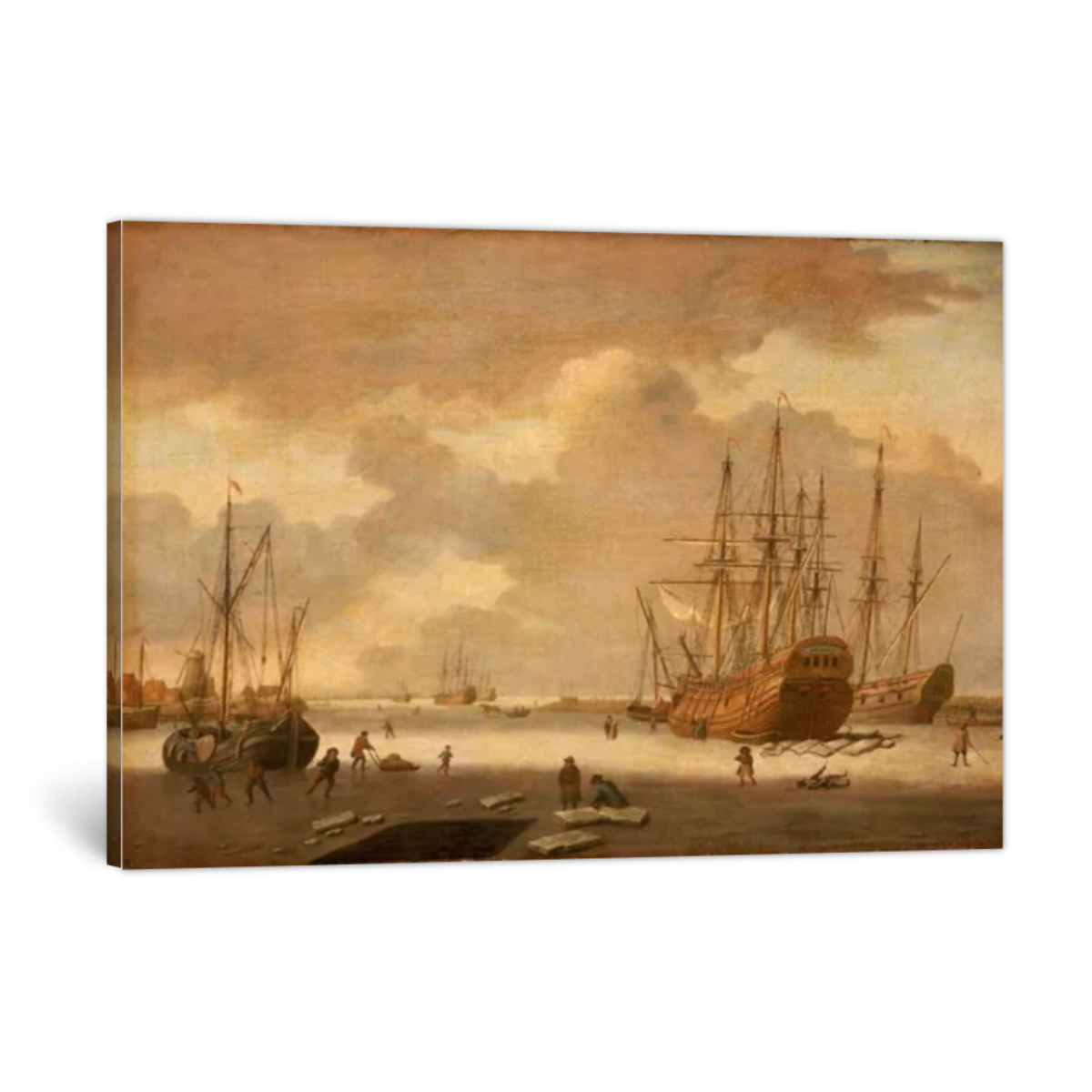 A Dutch Whaler and Other Vessels in the Ice