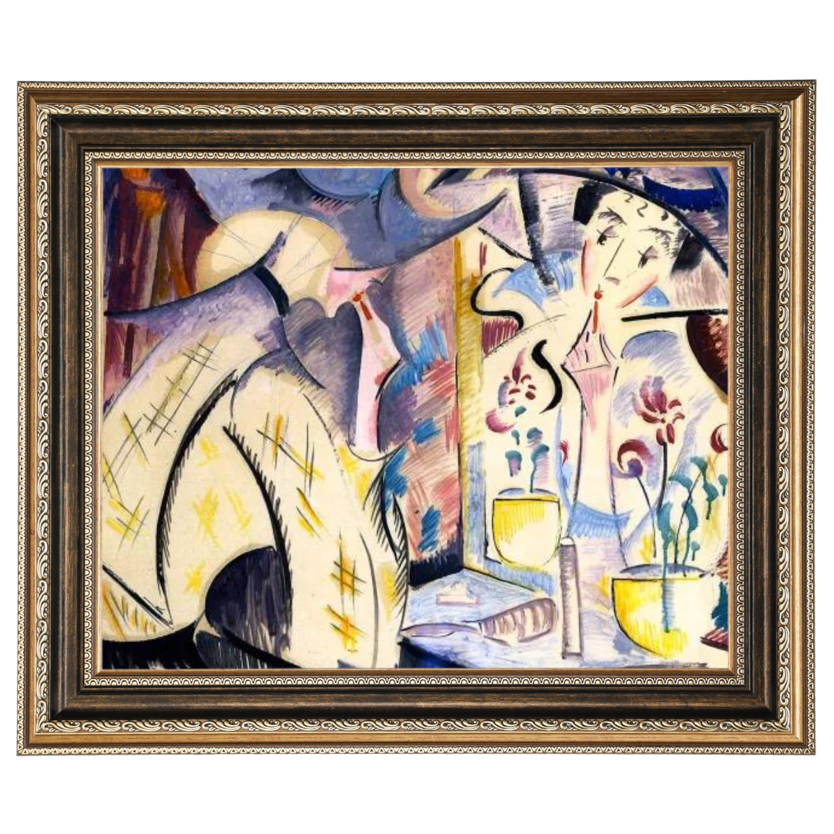 Woman at Her Dressing Table- Vintage Wall Art Prints Decor For Living Room