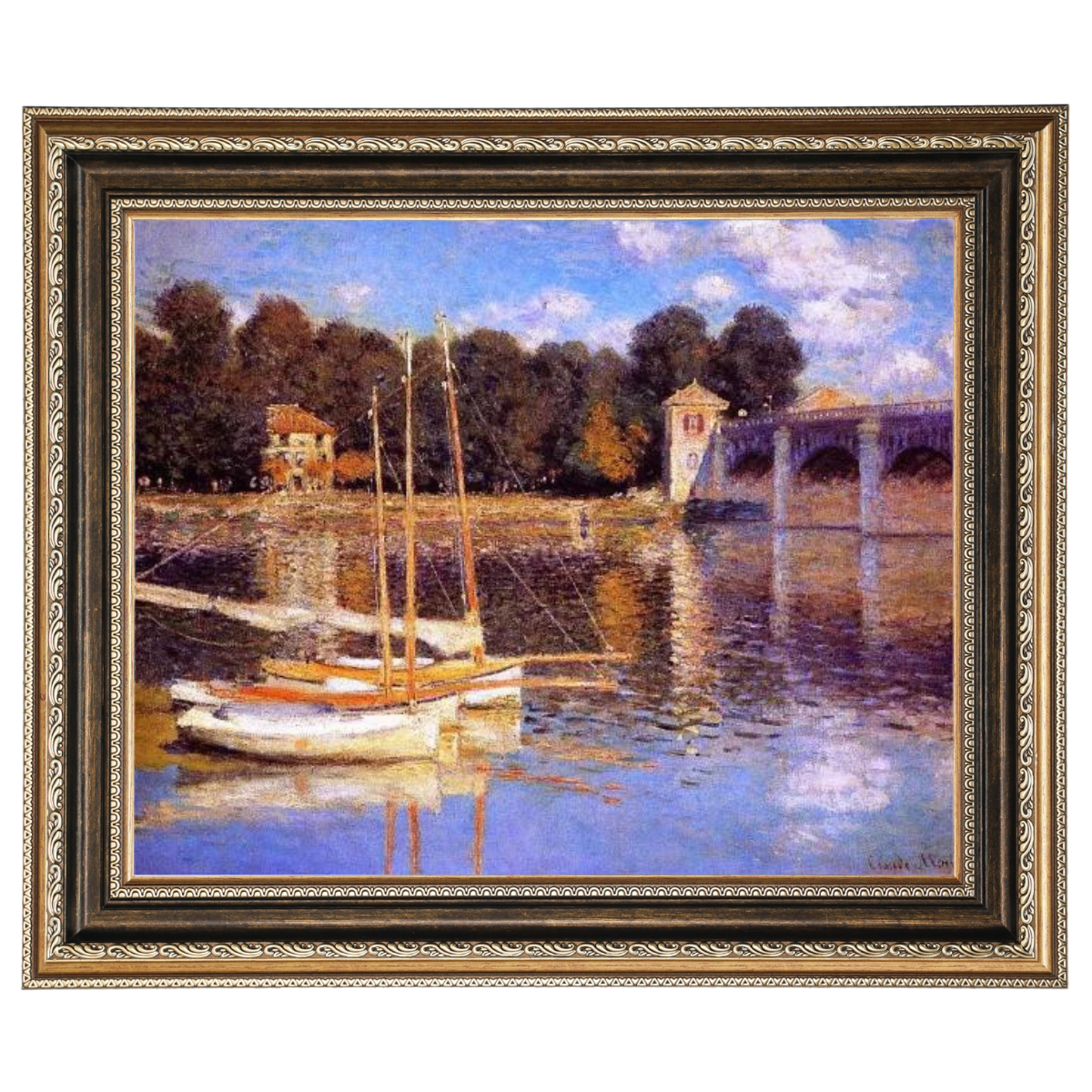 The Bridge at Argenteuil - Vintage Wall Art Prints Decor For Living Room