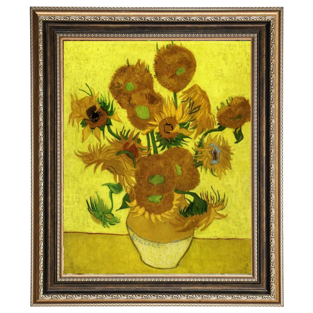 Still Life with Sun Flowers- Metal Art Wall Prints Decor For Living Room