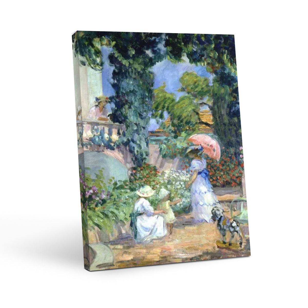 Terrace in the Garden- Unique Wall Art Prints Decor For Living Room