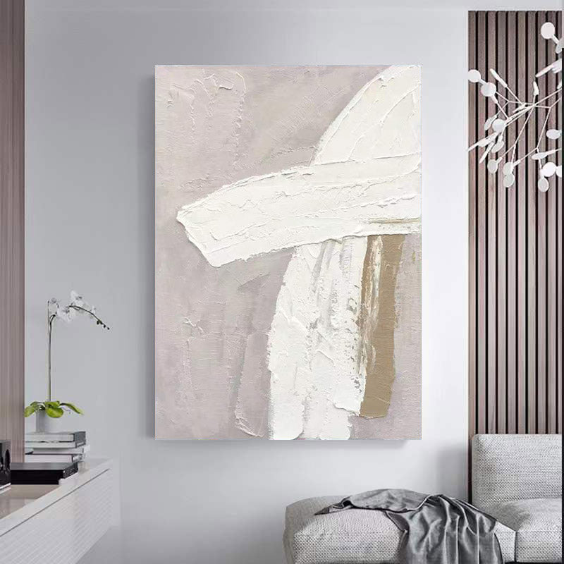 Abstract Pink Oil Painting Canvas Wall Art Living Room