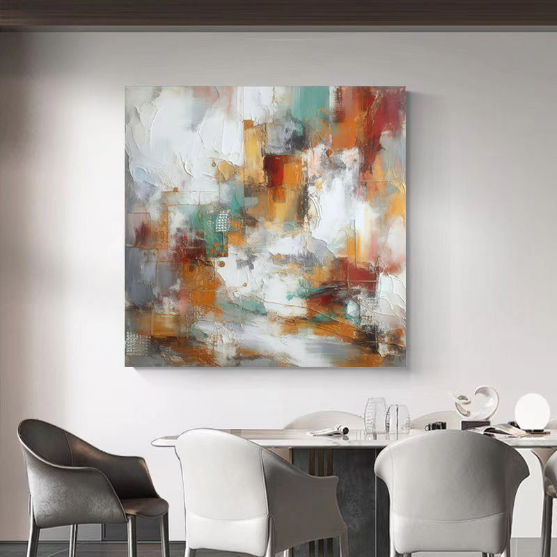 Abstract Large Colorful Oil Painting Canvas Wall Art Living Room