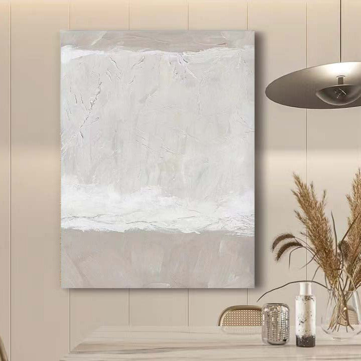Beach & Ocean Light Brown Oil Painting Canvas Wall Art Living Room Bedroom Entrance