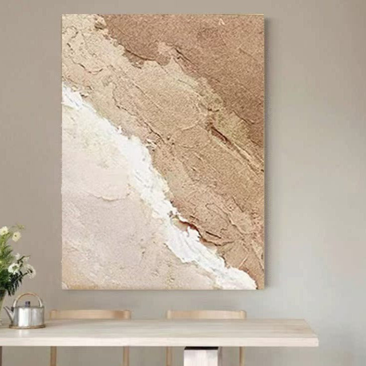 Beach & Ocean Brown  Oil Painting Canvas Wall Art Living Room