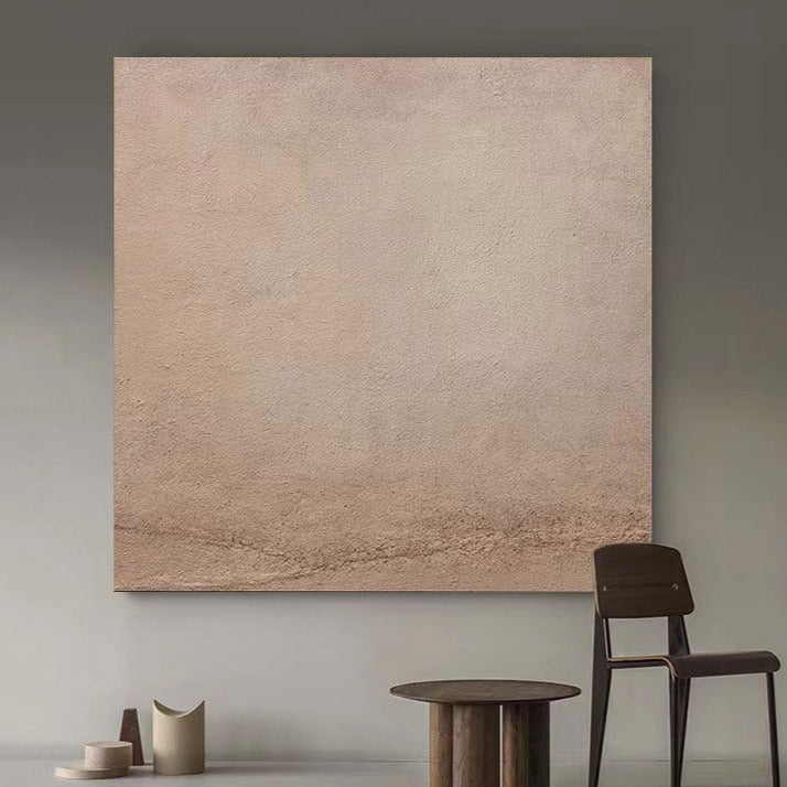 WABI-SABI Brown Oil Painting Canvas Wall Art Dining Living Room
