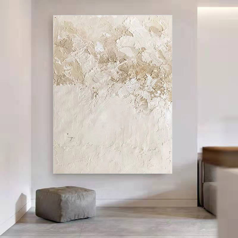 WABI-SABI Blue Grey Oil Painting Canvas Wall Art Entrance Living Room