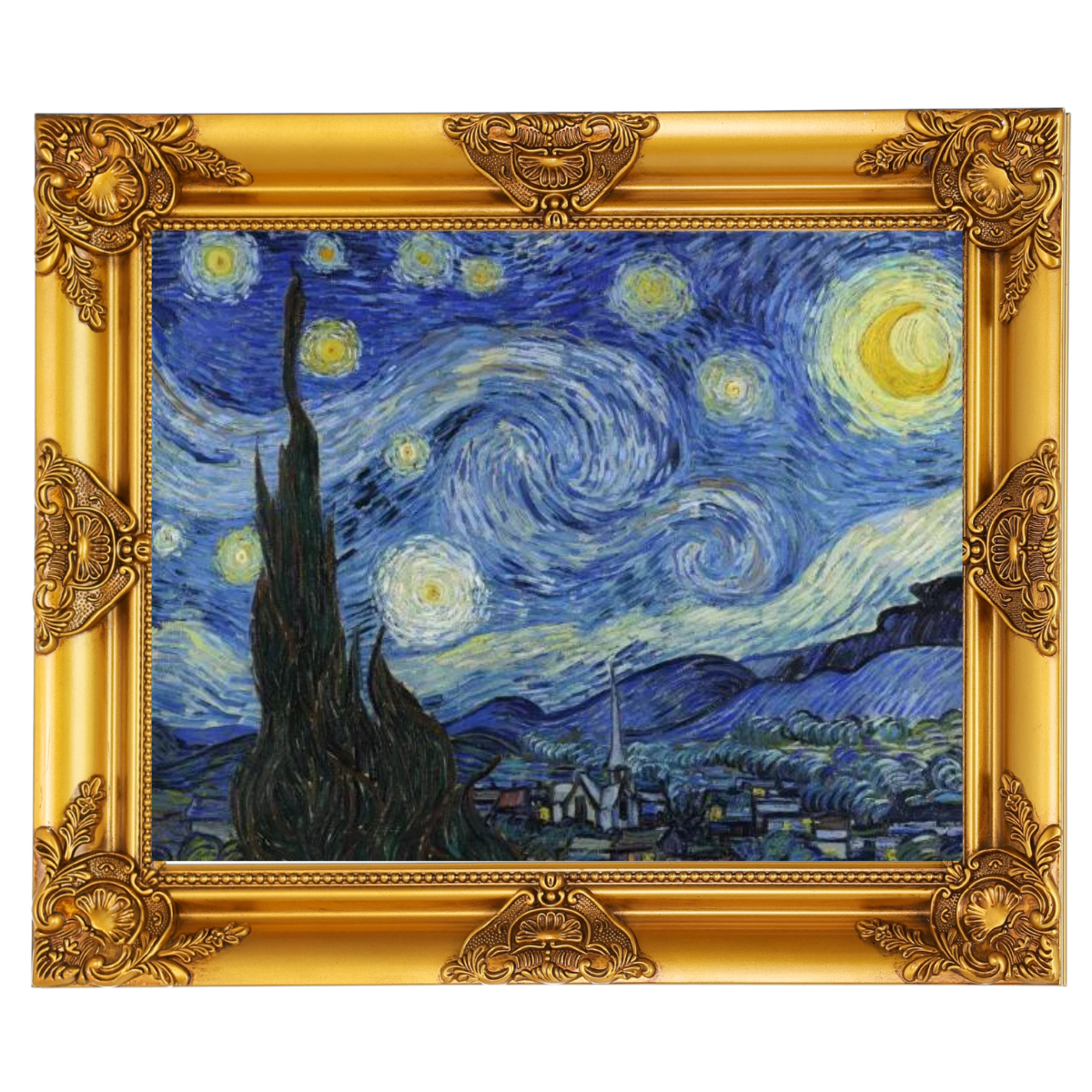 The Starry Night - Post Impressionism Wall Art Prints Decor For Dining Room