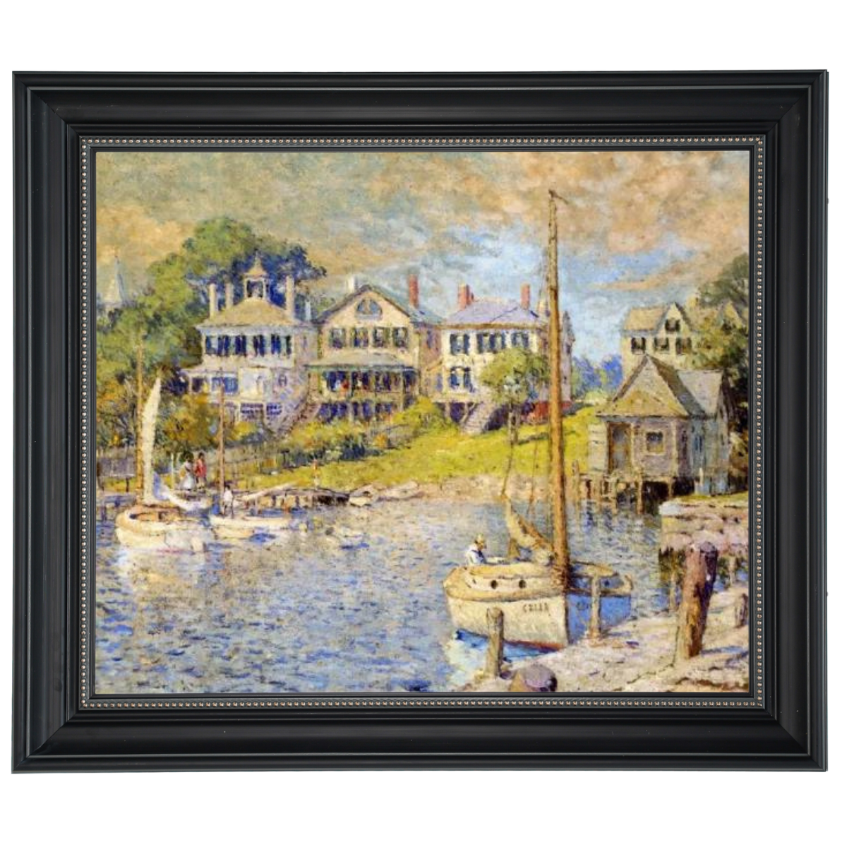 At Edgartown, Martha's Vinyard - Vintage Wall Art Prints Decor For Living Room