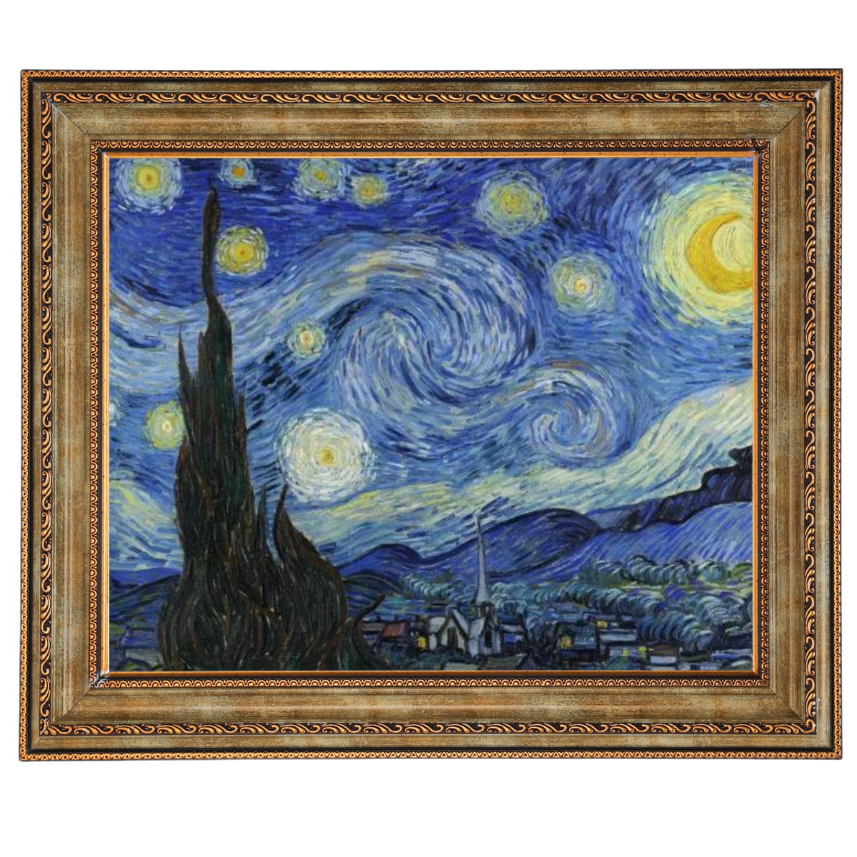 The Starry Night - Post Impressionism Wall Art Prints Decor For Dining Room