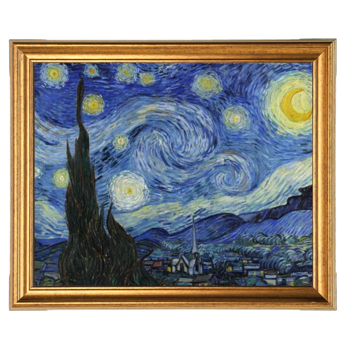 The Starry Night - Post Impressionism Wall Art Prints Decor For Dining Room