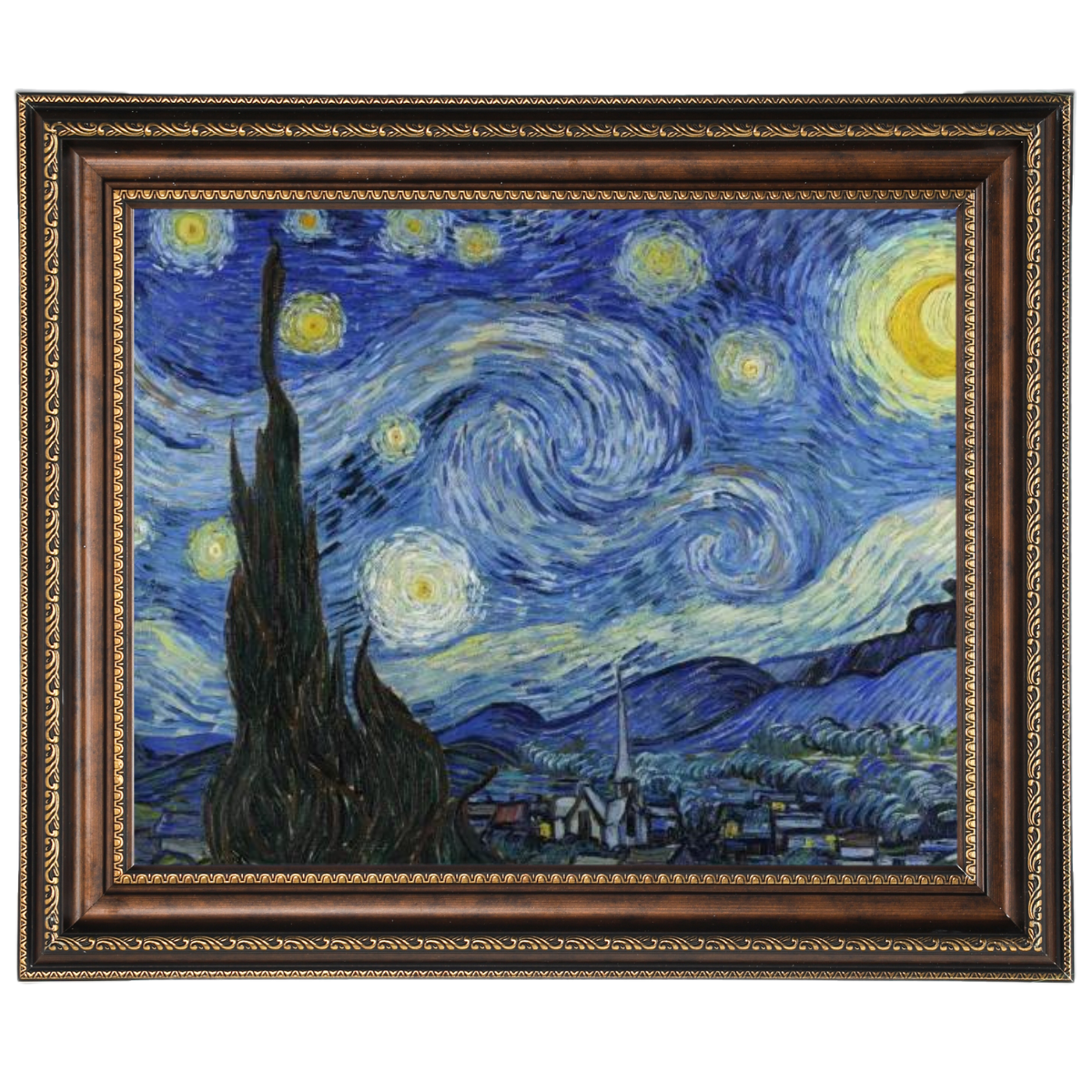 The Starry Night - Post Impressionism Wall Art Prints Decor For Dining Room