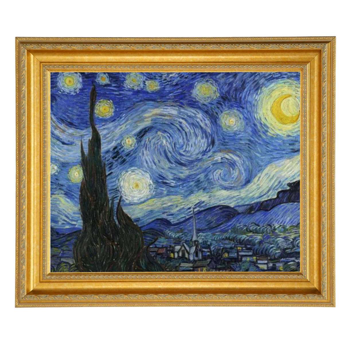 The Starry Night - Post Impressionism Wall Art Prints Decor For Dining Room