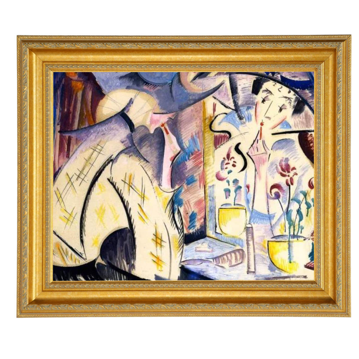 Woman at Her Dressing Table- Vintage Wall Art Prints Decor For Living Room