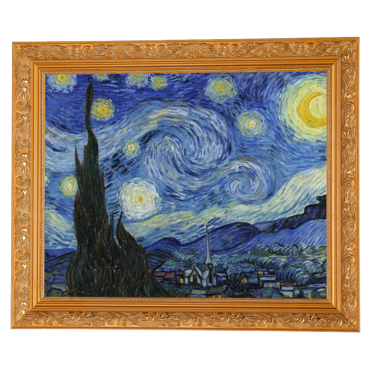 The Starry Night - Post Impressionism Wall Art Prints Decor For Dining Room