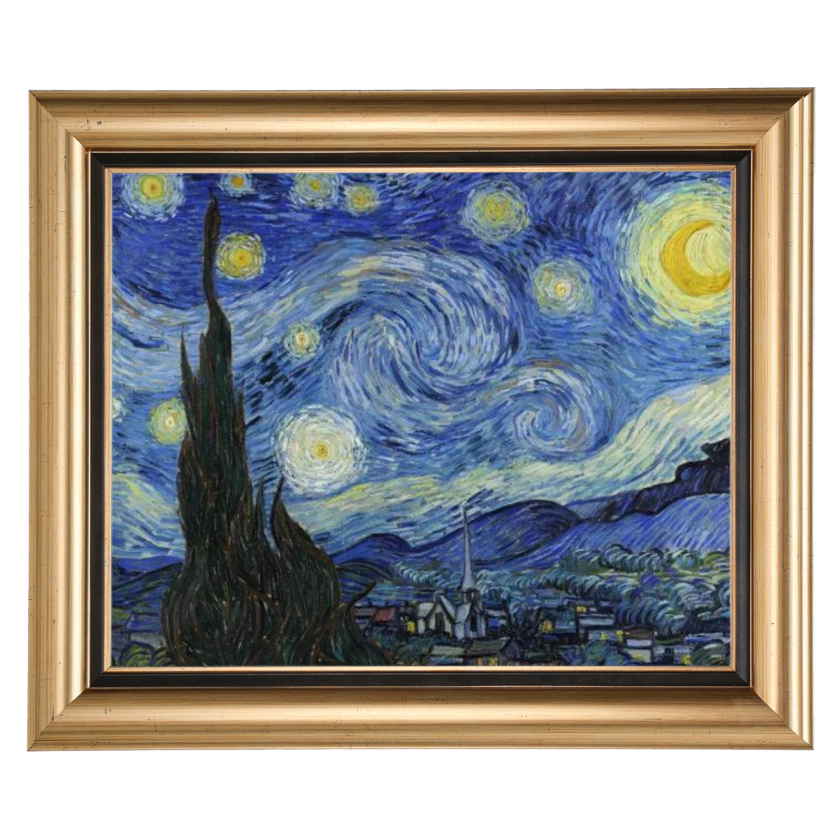 The Starry Night - Post Impressionism Wall Art Prints Decor For Dining Room