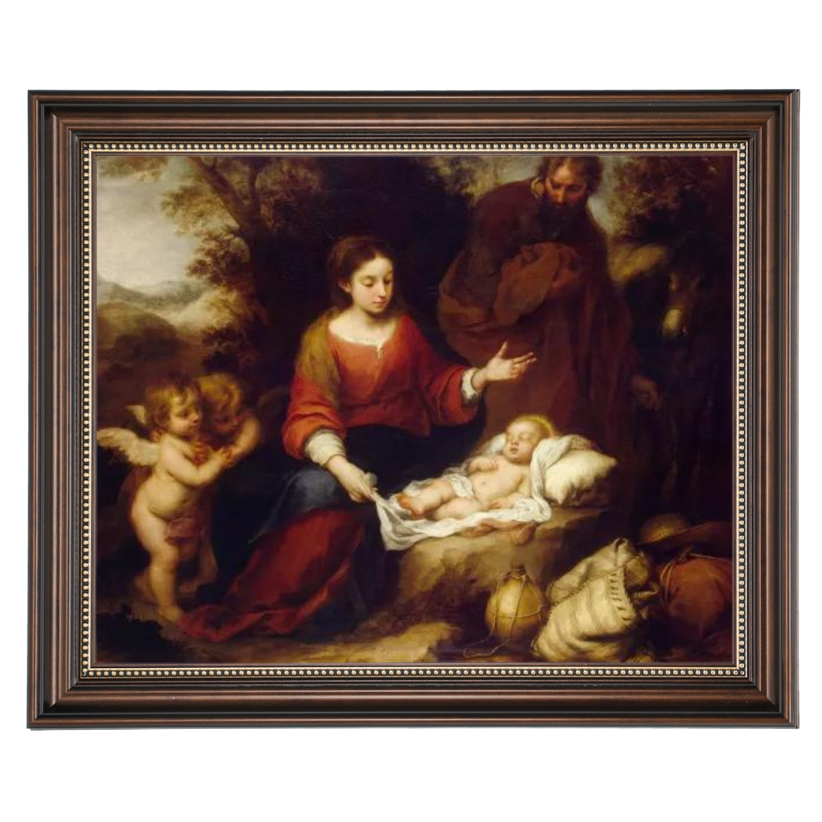 Rest on the Flight Into Egypt - Vintage Wall Art Prints Artfully For Living Room