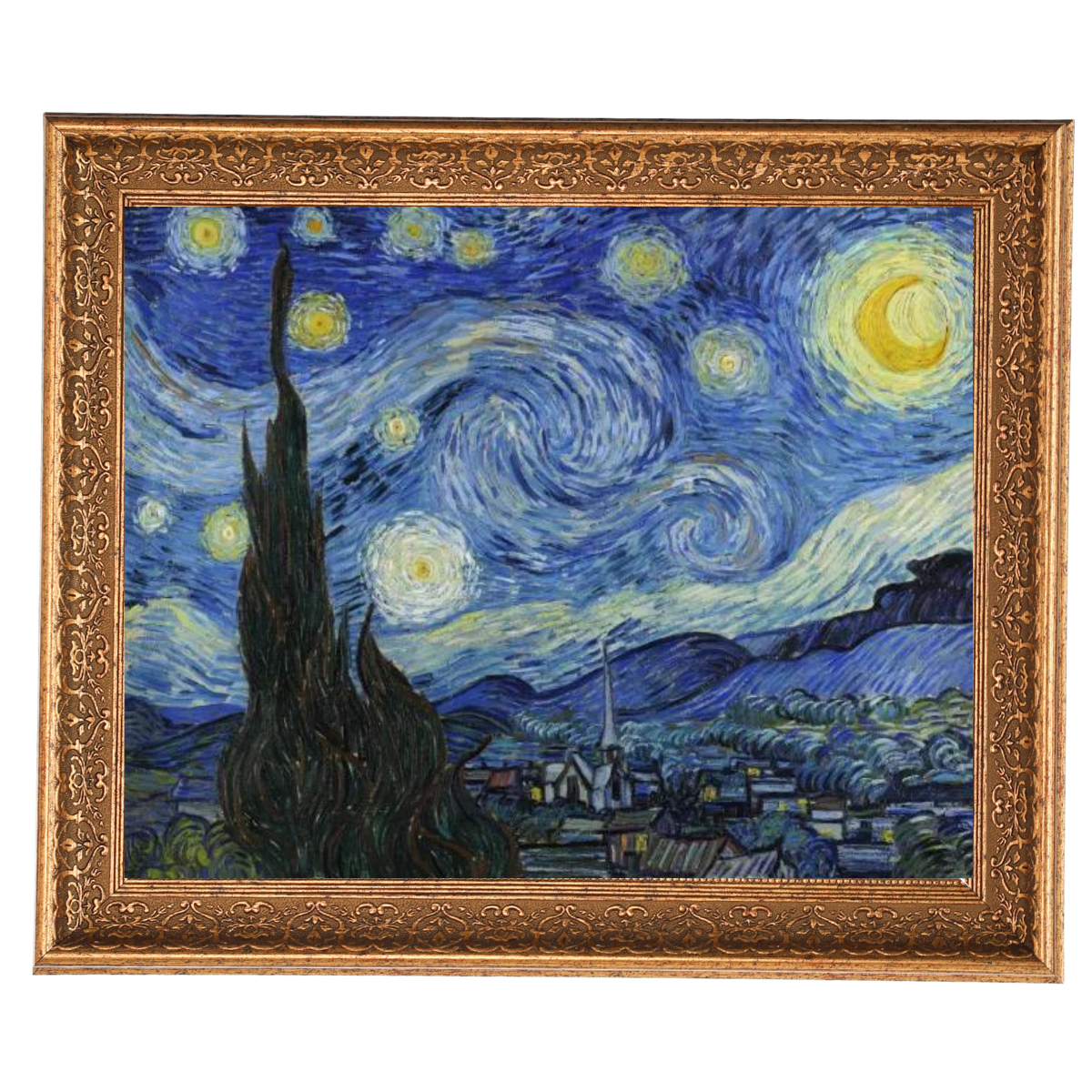 The Starry Night - Post Impressionism Wall Art Prints Decor For Dining Room