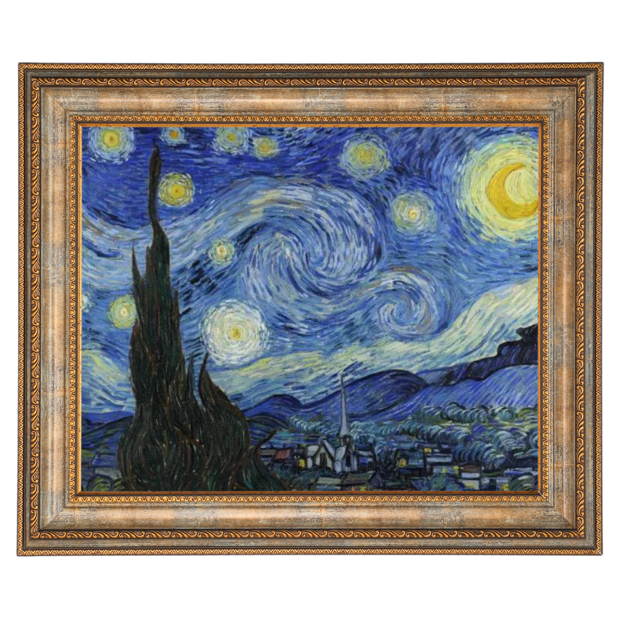 The Starry Night - Post Impressionism Wall Art Prints Decor For Dining Room