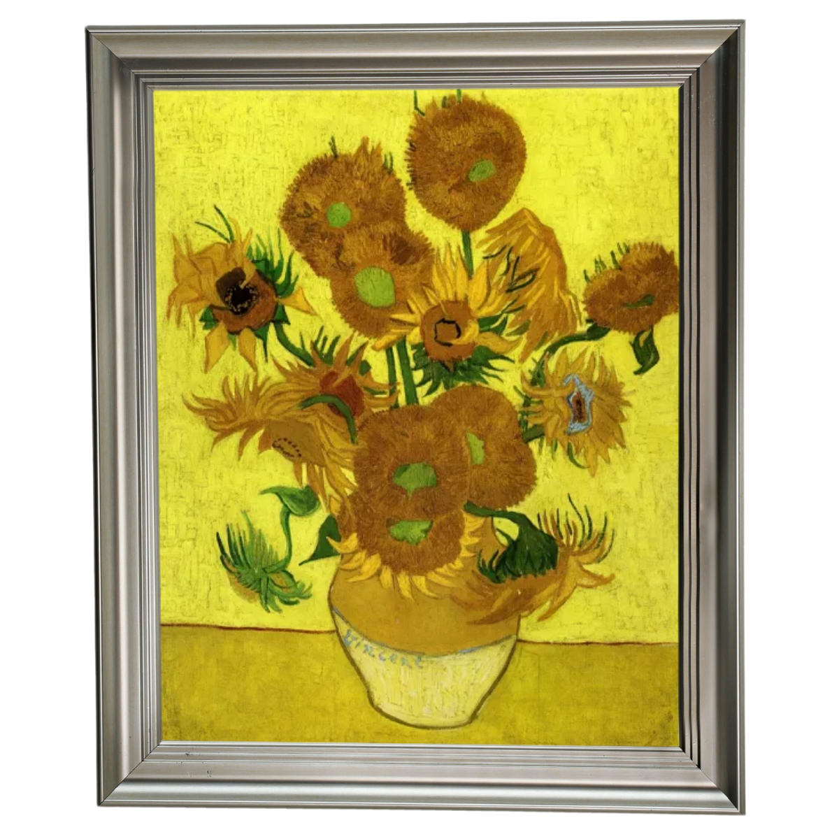 Still Life with Sun Flowers- Metal Art Wall Prints Decor For Living Room