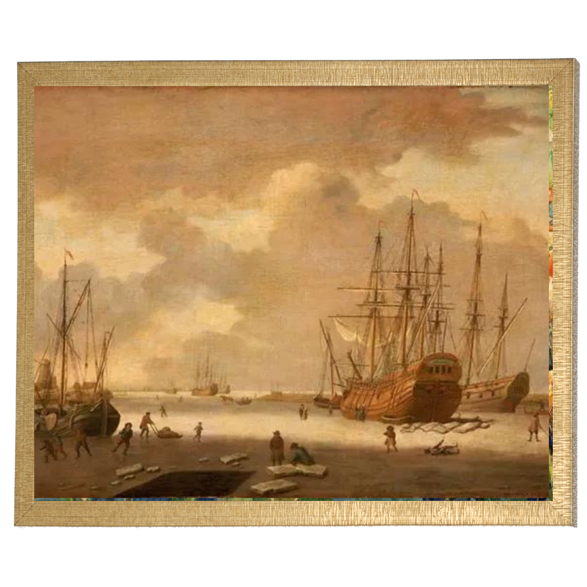 A Dutch Whaler and Other Vessels in the Ice