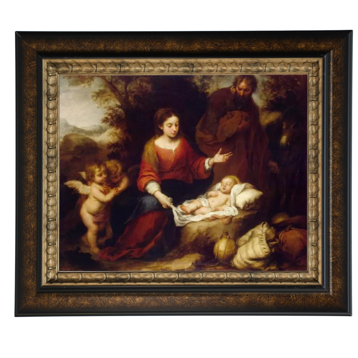 Rest on the Flight Into Egypt - Vintage Wall Art Prints Artfully For Living Room