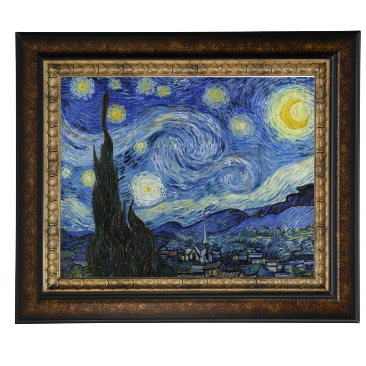 The Starry Night - Post Impressionism Wall Art Prints Decor For Dining Room