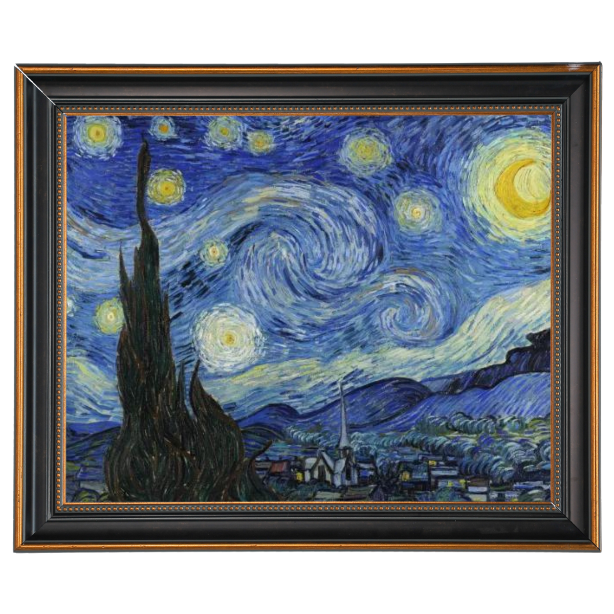 The Starry Night - Post Impressionism Wall Art Prints Decor For Dining Room